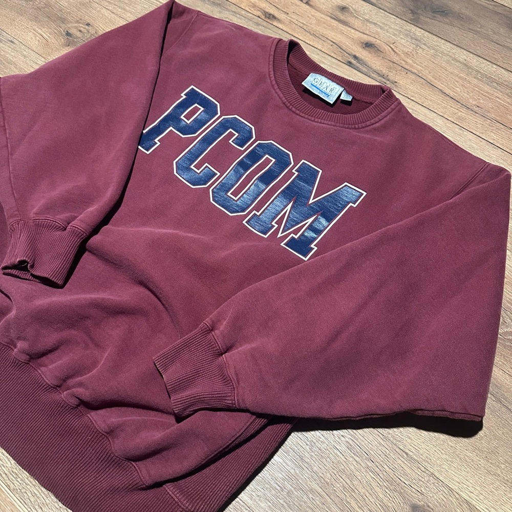 Vintage Gear For Sports Maroon PCOM Sweatshirt Men XL